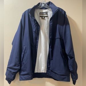 Vintage Zero Restriction Golf Outerwear Jacket Gore-tex Women’s L Blue Full Zip